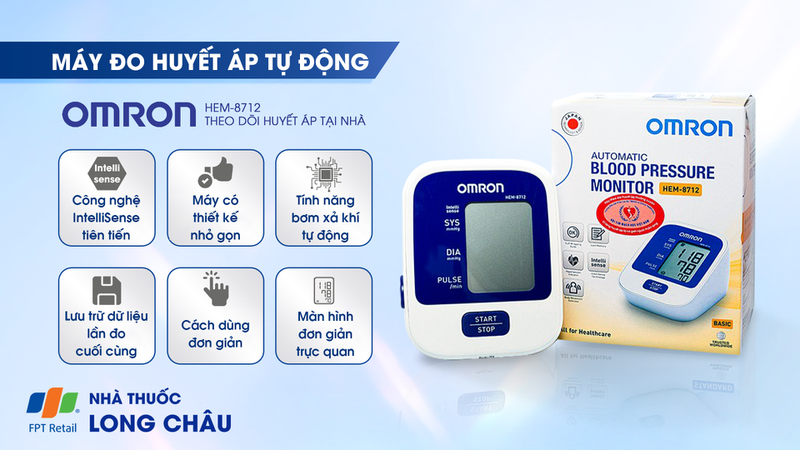 Máy đo huyết áp Omron HEM 8712 2